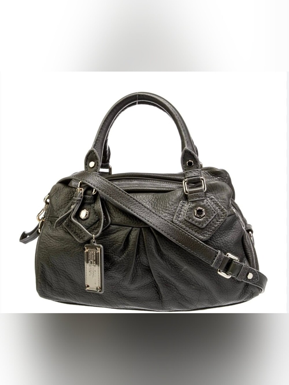 Marc by Marc Jacobs Classic Q Baby Grovee Leather Satchel Bag Y2K with strap